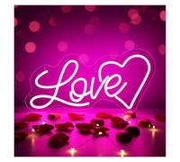 neon lamp Love Heart Neon Sign Wall Decoration for Wedding Birthday Valentine's Day