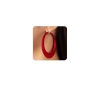 Neon Large Hoop Earrings for Women 80s 90s Colorful Chunky Hoop Earrings Hot Pink Black Red White Statement Earrings for Glow Party Outfits Y2k Jewelry Accessories, L, Metal, No Gemstone