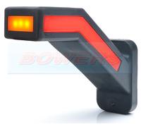 Neon LED L/H Red White Amber Rubber Stalk End Outline Marker Light Lamp Trailer