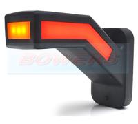 Neon LED L/H Red White Amber Rubber Stalk End Outline Marker Light Lamp Trailer