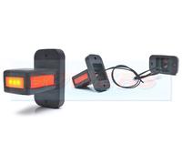 Neon LED Red White Amber Rubber Stalk End Outline Marker Light Lamp Trailer