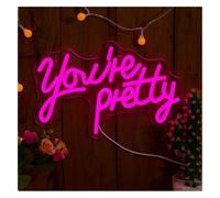 Neon Led Wall Decor Neon Light Decoration You're Pretty for neon Sign 20cm×32cm