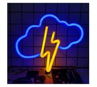 Neon Led Wall Decor Thunderstorm for neon Sign Thunder Cloud Light For Kids Room Bedroom Game Bar Holiday Home(A)