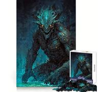Neon Leviathan 1000 Pieces Puzzles for Adults Mind Exercise Toy Peaceful Time Design Assembly Creative Gift (38x26cm)