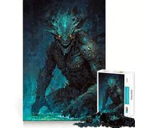 Neon Leviathan Jigsaw Puzzles 1000 Pieces for Adults Strong Logic Toy Stress Free Clear Edge Thoughtful Gift (50x75cm)