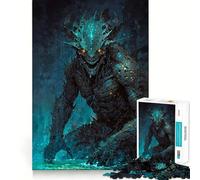 Neon Leviathan Jigsaw Puzzles for Teenagers 1000 Piece Logic Train Toy Cozy Relax Smooth Cut Festival Gift (38x52cm)
