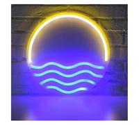 Neon light Colorful Letters Interior Lighting Neon Light Panel Sunset and Sea, Home Decor(2)