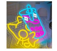Neon light For neon Sign Cat Boba Tea Wall Dimmable Decoration