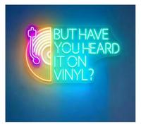 Neon Light Sign But Have You Heard It On Vinyl? Neon Sign Dimmable Music Room 50x30cm(B)