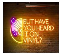 Neon Light Sign But Have You Heard It On Vinyl? Neon Sign Dimmable Music Room 50x30cm(D)