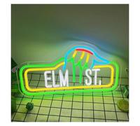 neon light sign Elm Street Sign Green Led for neon Light for usb 41.4x21.6cm