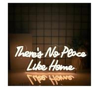Neon Light Sign Hanging Art Neon Signs There's No Place Like for Bedroom Living Room Home 42.5cmx16.2cm