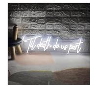Neon Light Sign Hanging Art Neon Signs Til Death Do Us Part Sign Wedding Light Decor(White)