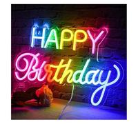 neon light sign Mood Calming neon Panel Lamp Happy Birthday Indoor Wall Lights