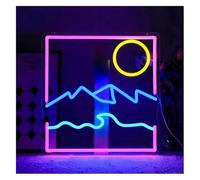 Neon Light Sign Neon Light Decoration Mountain Sunset for neon Sign for Wall Decor for Room Bedroom Home Party Hotel