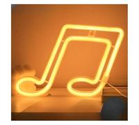 neon light sign Party Decoration Music for neon Sign Led Light Wall Decor For Room Bar Recital(Yellow)