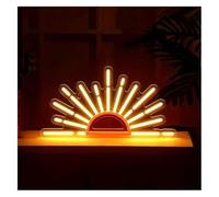 Neon Light Sign Sun On The Horizon for neon Signs Wall Decor Powered Light For Living Room Kitchen Bathroom
