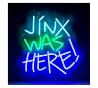 Neon Light Signs Decor Jinx Was Here Dimmable Panel neon bar sign