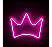 Neon lights Colorful Letters Interior Neon Lights Sign for Crown for Queen Design Power With Switch