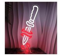 Neon Lights Dagger for neon Sign for Powered Dimmable Dripping Blood 28.4cm×42.7cm