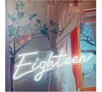 Neon Lights For neon Sign Eighteen LED Light Art Home for Wedding Confession Party Room Aesthetic Bedroom