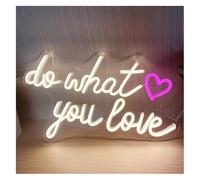 Neon Lights Light Decoration Do What You Love Drunk in for neon Sign LED Birthday Bachelorette Party Home(White)