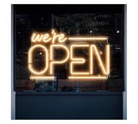 Neon Lights Neon Light Decoration Hanging Art for neon Signs We're Open(Beige)