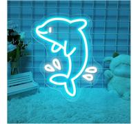 Neon Lights Neon Sign Dimmable Whale Signs for Home Wall Decor 24cm×30cm