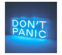 Neon lights Sign Lamp Don't Panic Neon Mental Health Atmosphere Decor Lamps Positive Wall Art Led Light 40cm(B)