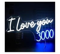 neon lights sign Neon Light Decoration I Love You 3000 for neon Sign Wedding Decorations LED Home Room