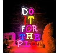 Neon Lights Soothing Ambiance Neon Sign Lamp Powered by, Lettera Do It for The Plot Adaptive Lights