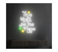 Neon lights This Must Be The Place for neon Sign LED Light Dimmable for usb Powered 38cmx28cm(A)