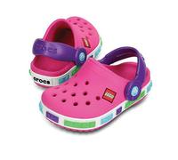 (Neon Magenta/Pink, J3=21.5-22cm) Girl Boys Cros Style Crocband Clog Kid Beach Shoes