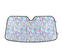 Neon Magic Heart Shaped Black Sun Shield for car Foldable uv Protection accesorios Parasol de auto