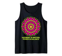 Neon Mandala Harmony in Motion Design Tank Top