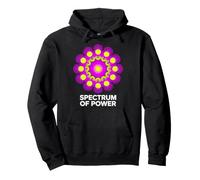 Neon Mandala 'Spectrum of Power' Design Pullover Hoodie