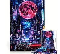 Neon Midnight Run 1000 Piece Jigsaw Puzzles for Adults Teenagers Brain Skill Group Joy Exact Edge Stylish Gift (50x75cm)