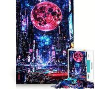 Neon Midnight Run 1000 Piece Jigsaw Puzzles for Adults Teenagers Brain Skill Group Joy Exact Edge Stylish Gift (50x75cm)