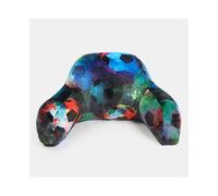 (Neon Multi Football) OHS Kids Cuddle Cushion Fleece Printed Novelty Character Neon Reading Bed Pillow Gaming Leopard Football Hearts Rainbows Unicorn Watermelon