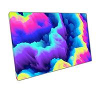 Neon Multicolour Glow Colour Rainbow Explosion Digital 3D Illustration Wall Art Print On Canvas Picture For Home Office Decor 91x61cm (36x24In)