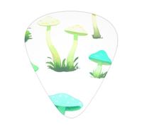 Neon Mushrooms Printed pick set - 12 pieces, thin, medium and thick guitar picks, suitable for guitar, bass, electric guitar and ukulele
