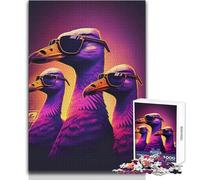 Neon Nights Trio 1000 Pieces Puzzles for Adults Playful Learning Cognitive Activity for Joyful Surprises Size 38x26cm