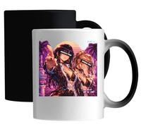 Neon Nighttime Urban Vibes Ceramic Magic Mug White
