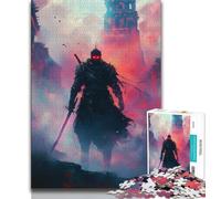 Neon Ninja Warrior Adult Jigsaws 1000 Pieces Difficult,Challenging To Complete But Fun And Humorous Birthday Present,Gifts,Wall Art (75x50cm)