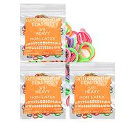 Neon non-Latex 3 Packs 300 counts 1/8inch/ 1/4inch 5/16inch 3/16inch/ heavy/ medium/ light Intraoral Elastic Bands Orthodontic Elastics Dental Rubber Bands Made in US (Heavy [6.5oz], 3/8inch, 9.5mm)