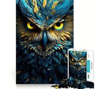 Neon Owl 1000 Piece Jigsaw Puzzles for Adults Jigsaw Brain Workout Toy Bonding Time Art Assembly Stylish Gift (50x75cm)