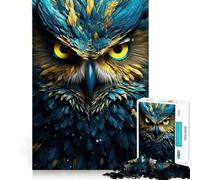 Neon Owl 1000 Piece Jigsaw Puzzles for Adults Jigsaw Recall Upgrade Quiet Calm Clear Cut Premium Gift (38x26cm)