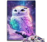 Neon Owl JigsawPuzzle 1000 Pieces for Adults,Challenging To Complete But Fun And Humorous Unique Home Decor And Gifts (38x52cm)