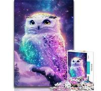 Neon Owl JigsawPuzzle 1000 Pieces for Adults,Decompressing Intellectual Educational Toy Birthday Present,Gifts,Wall Art (38x26cm)