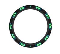 Neon Owl Nightvision Pattern Steering Wheel Cover 15 inches, Universal for All Seasons, Highly Elastic and Easy to Install